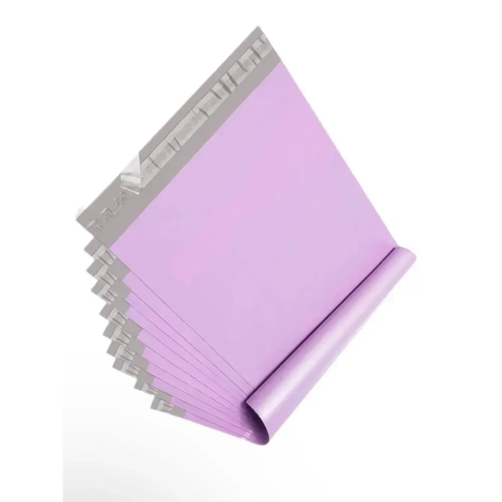 10 Lilac Adhesive Mailing poly Envelopes Pack